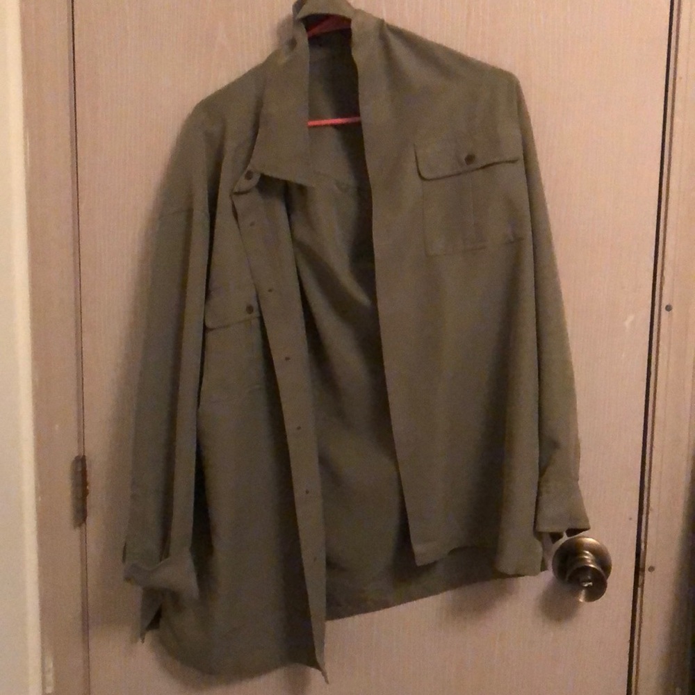 Olive Green button up